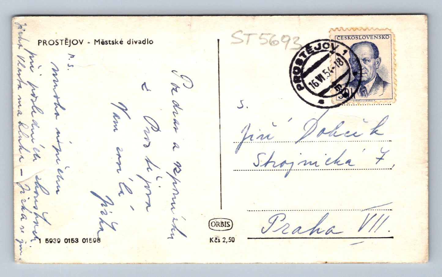Postcard PROSTĚJOV (ST5693)