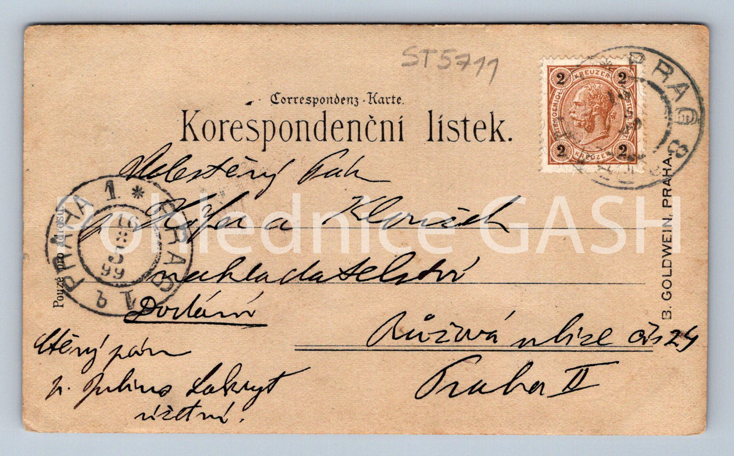 Postcard TURNOV (ST5711)