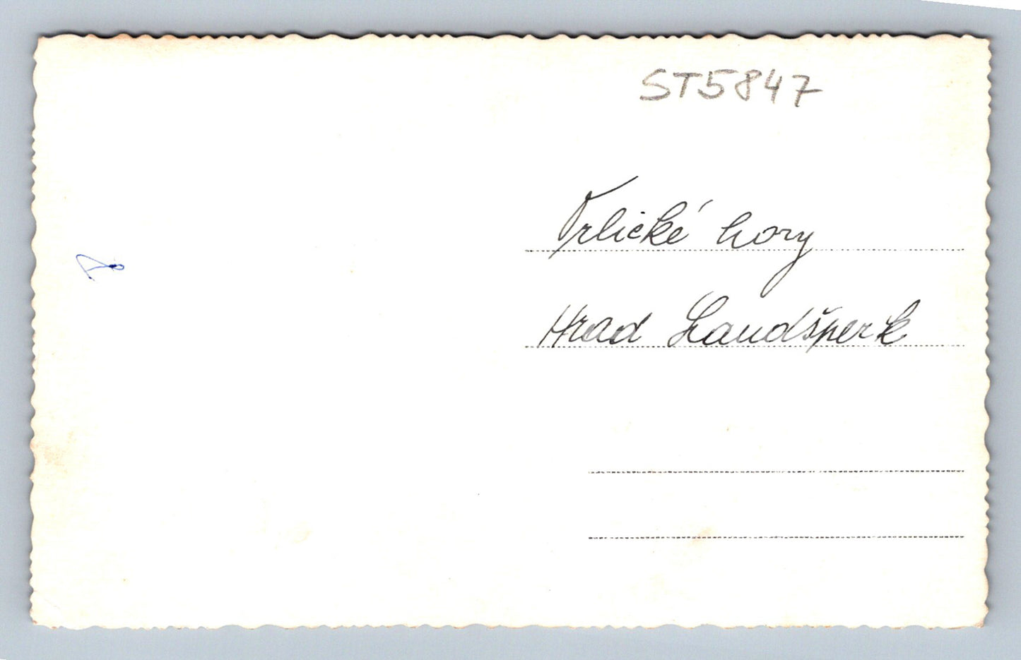 Postcard ORLICKÉ HORY - LAUDŠPERK CASTLE (ST5847)