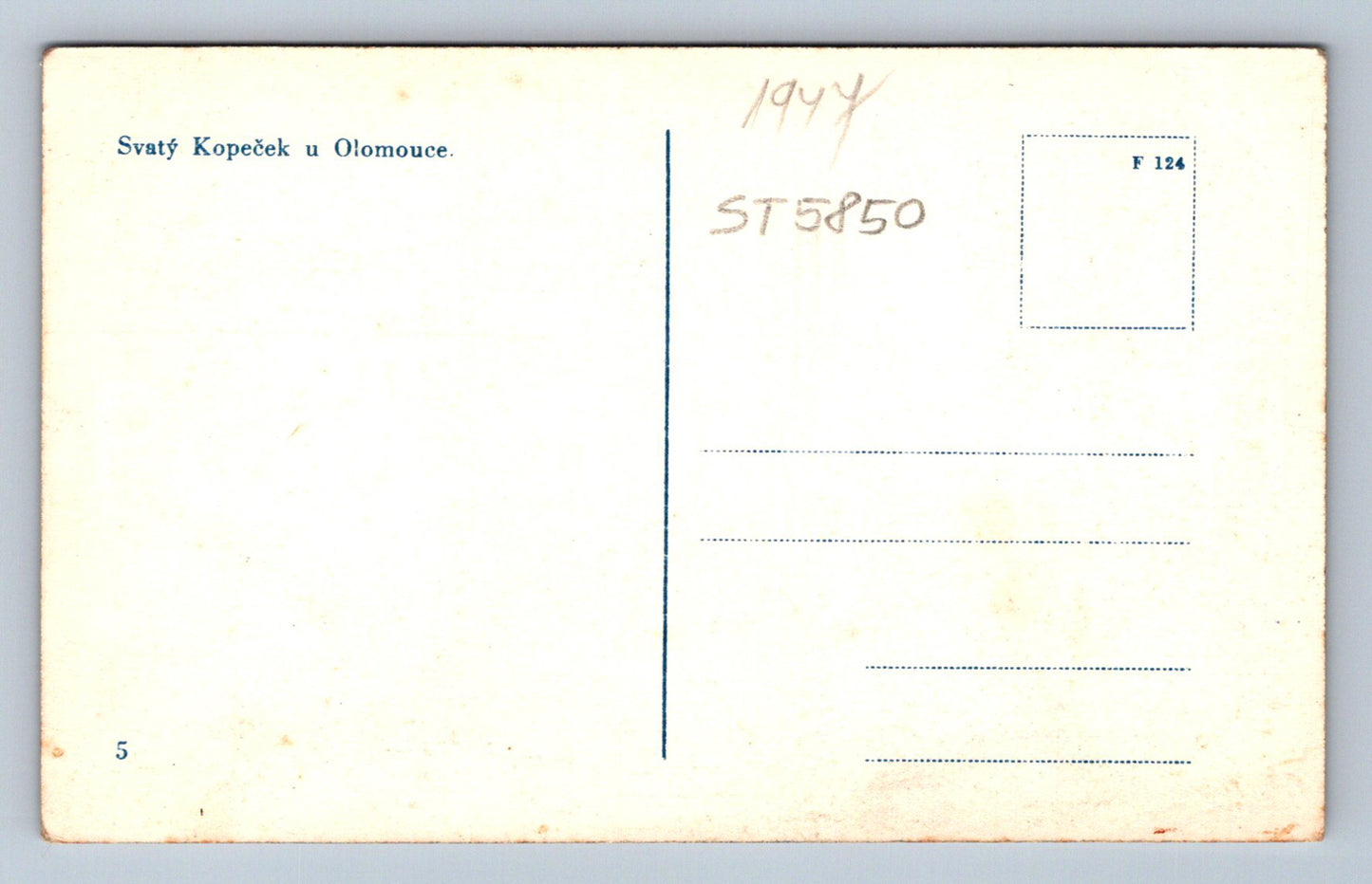 Postcard HOLY HILL NEAR OLOMOUC (ST5850)