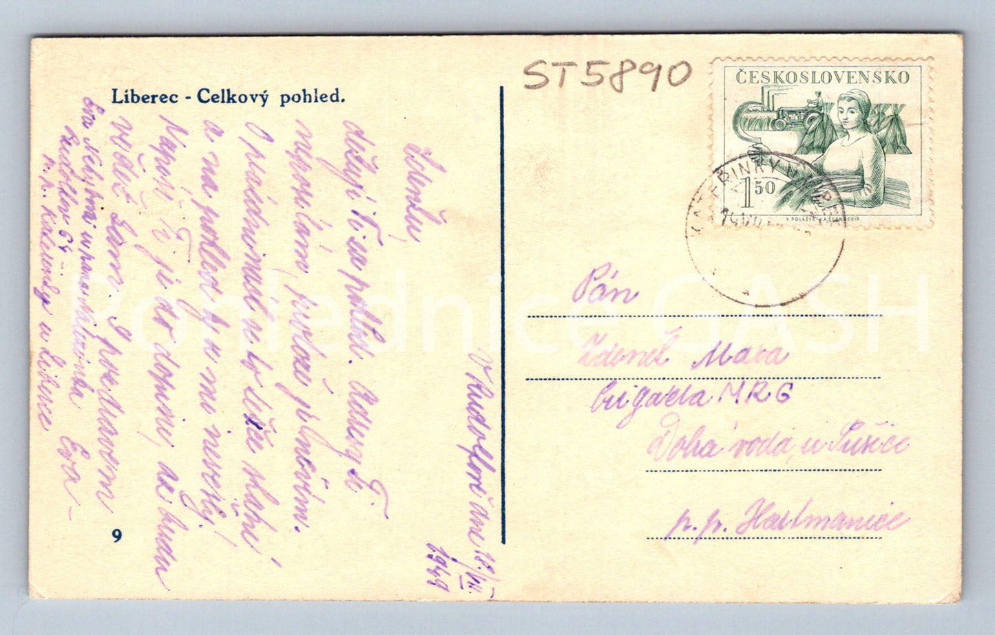 Postcard LIBEREC (ST5890)