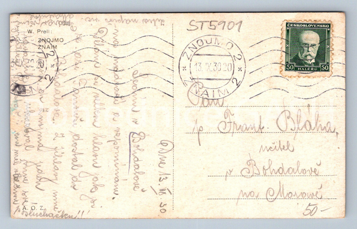 Postcard ZNOJMO (ST5901)