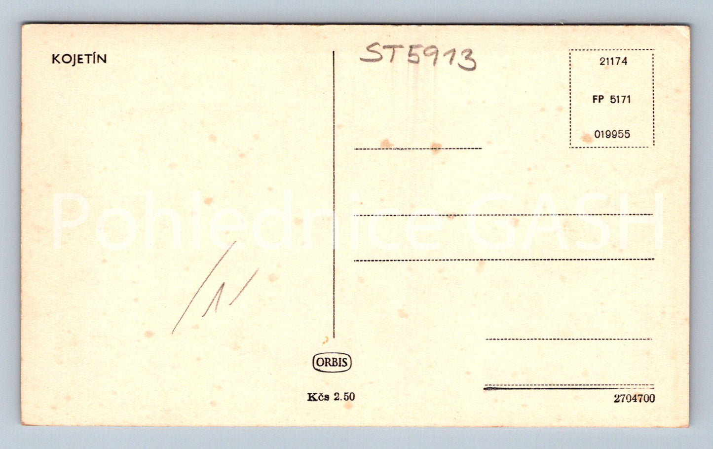 Postcard KOJETÍN (ST5913)