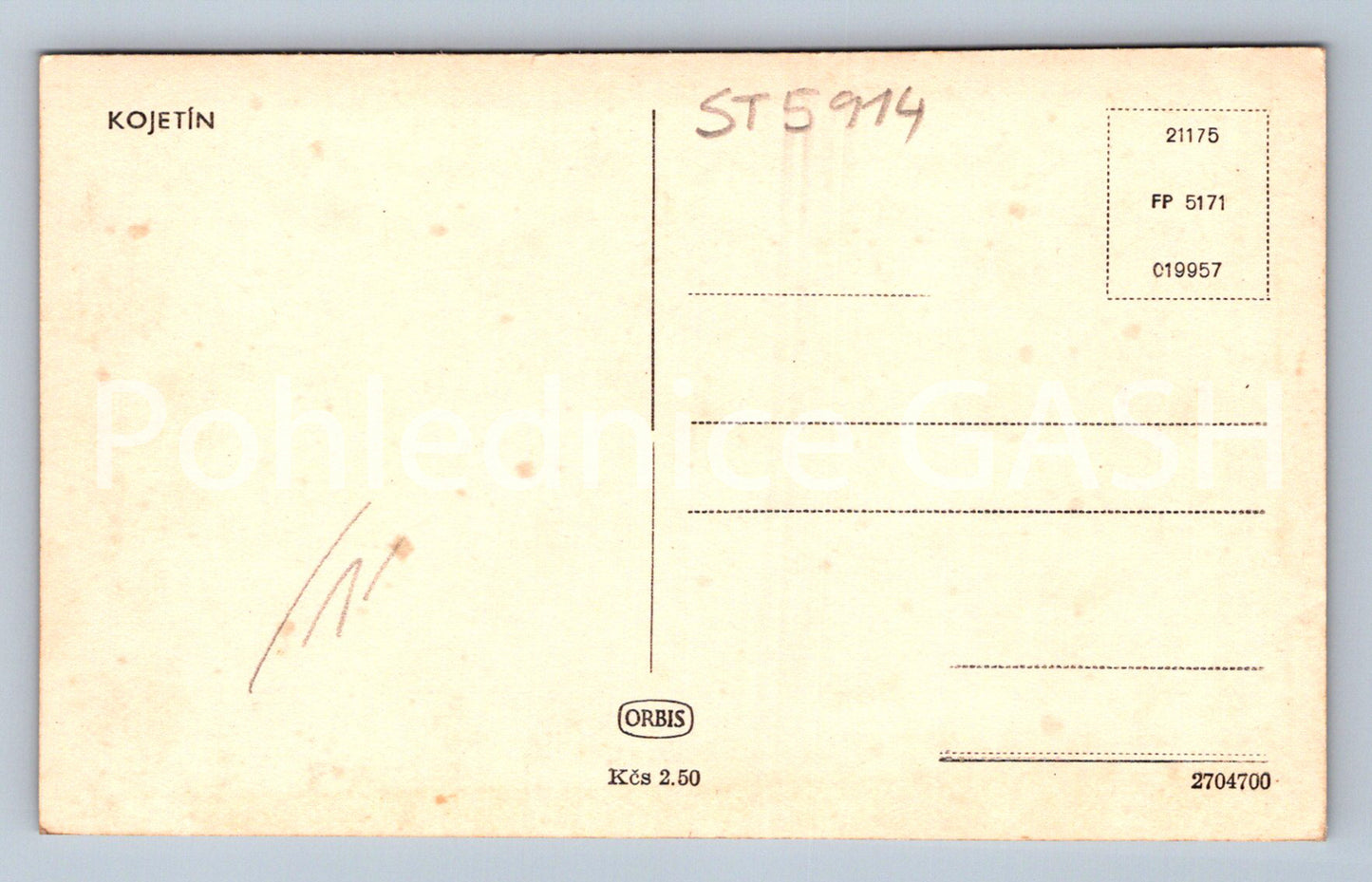 Postcard KOJETÍN (ST5914)