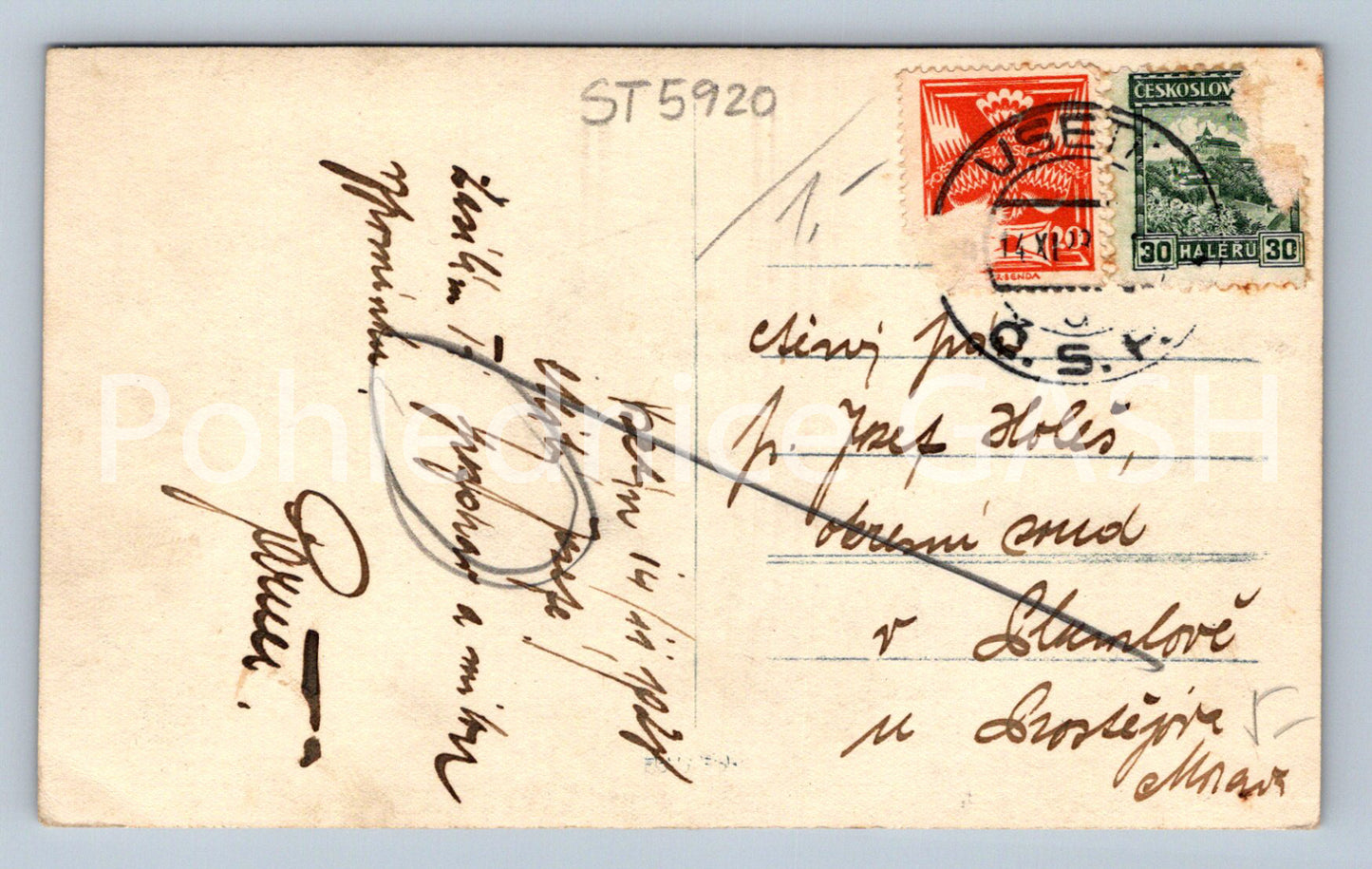 Postcard VSETÍN (ST5920)