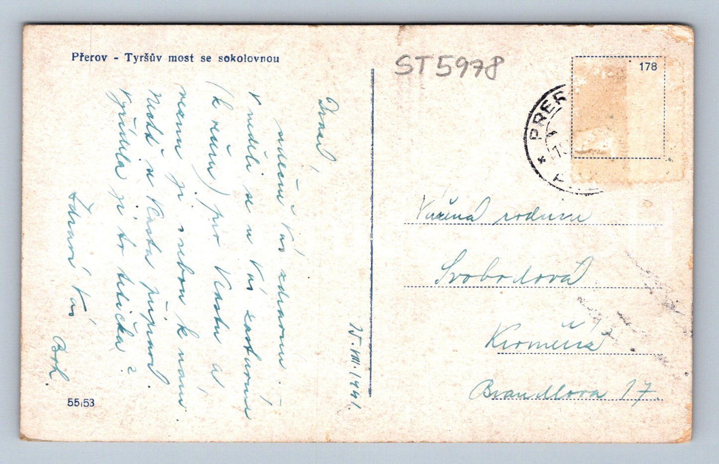 Postcard PŘEROV (ST5978)
