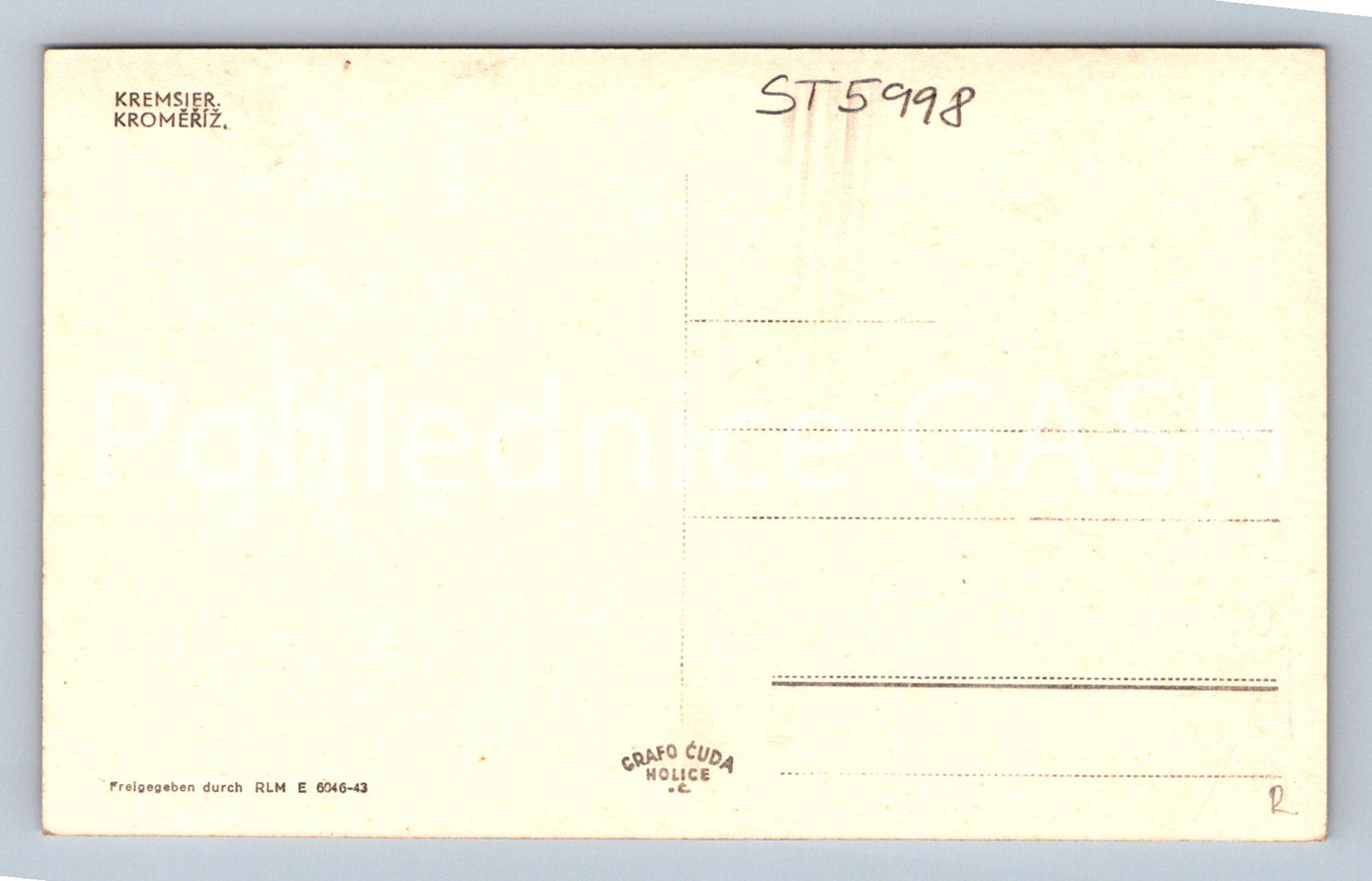 Postcard KROMĚŘÍŽ (ST5998)