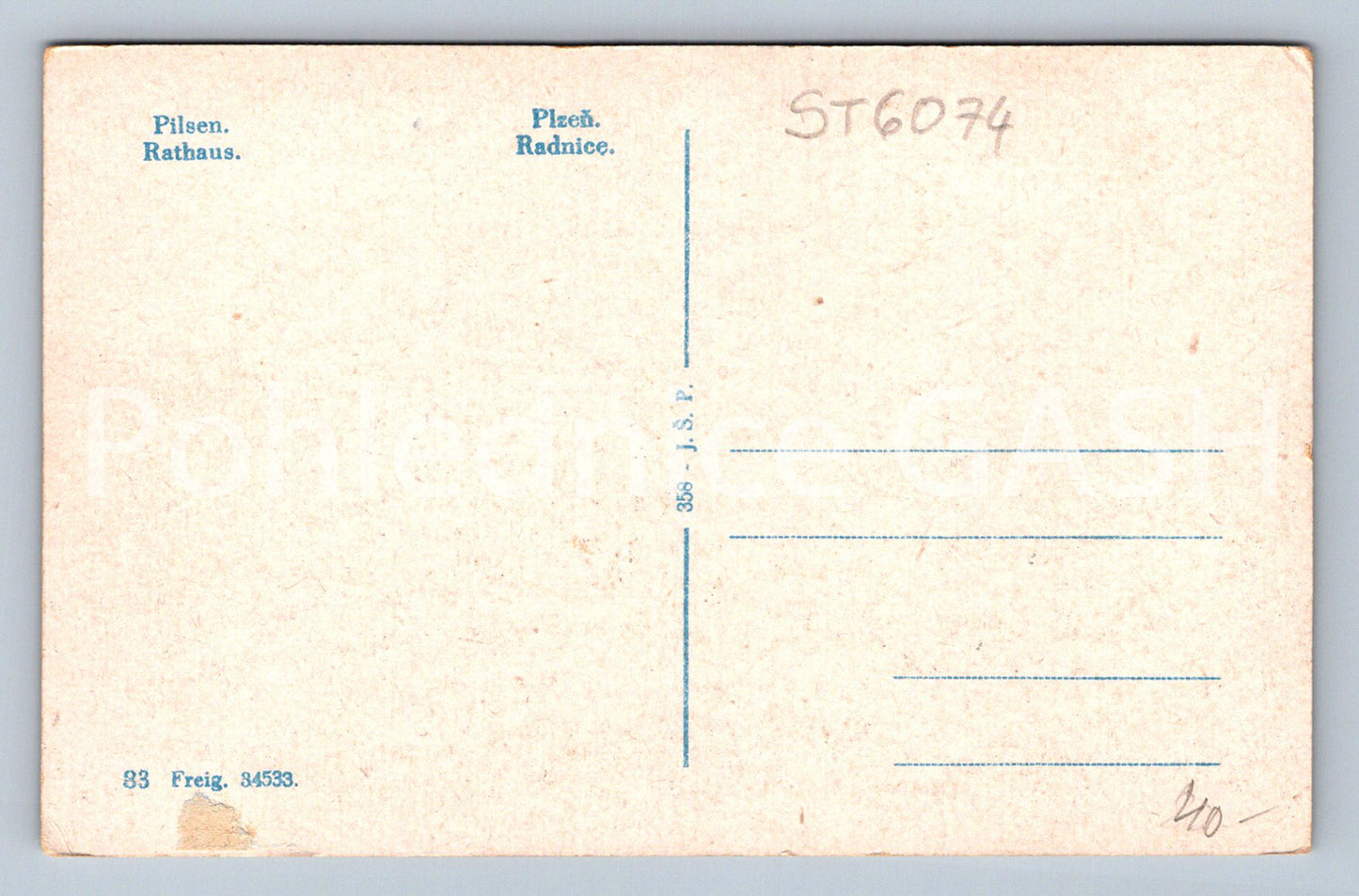 Postcard PILSEN (ST6074)