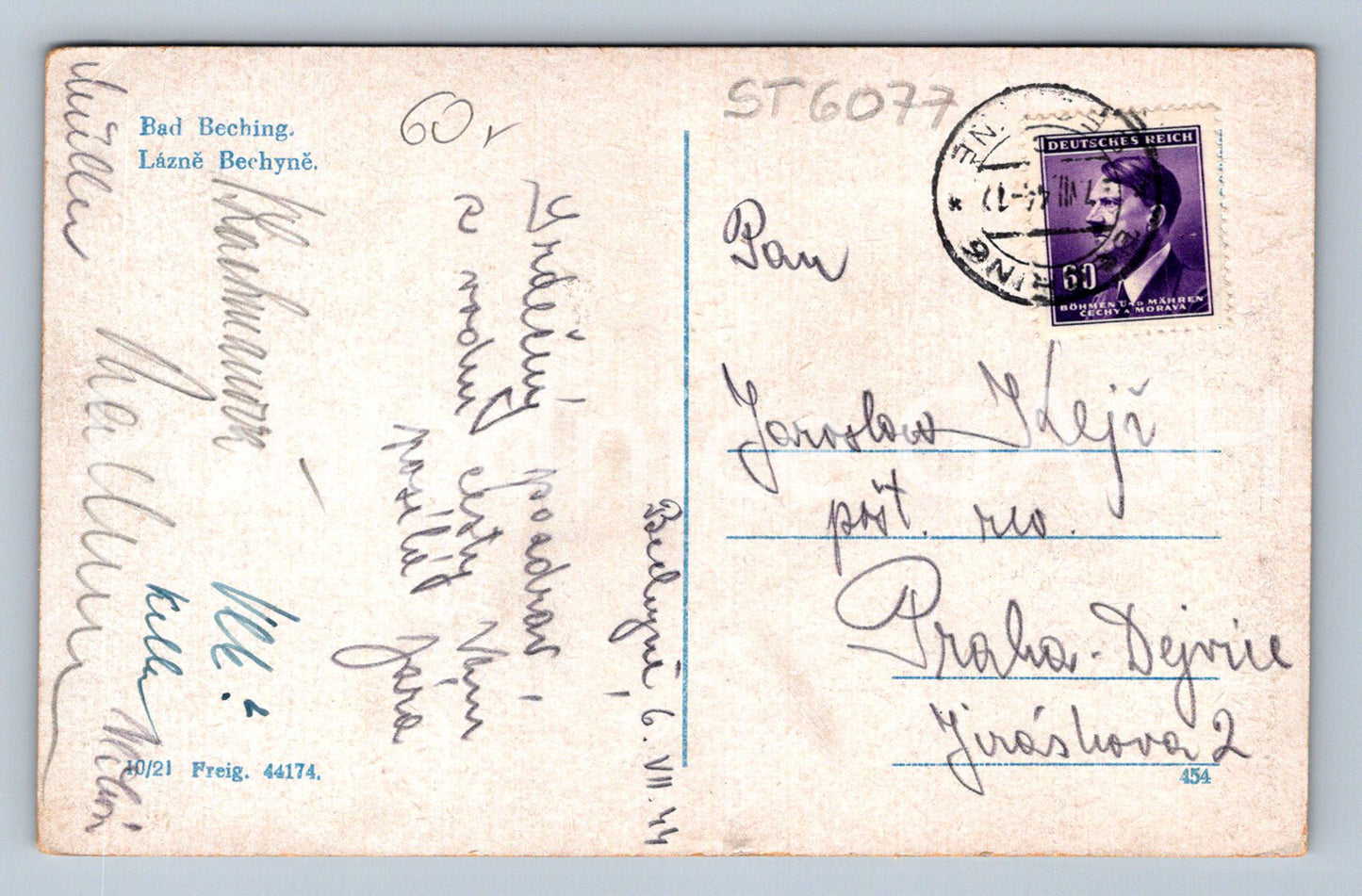 Postcard LÁZNĚ BECHYNĚ (ST6077)