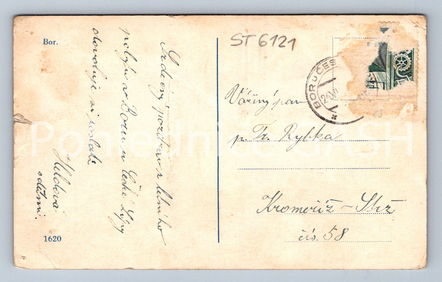 Postcard BOR (ST6121)