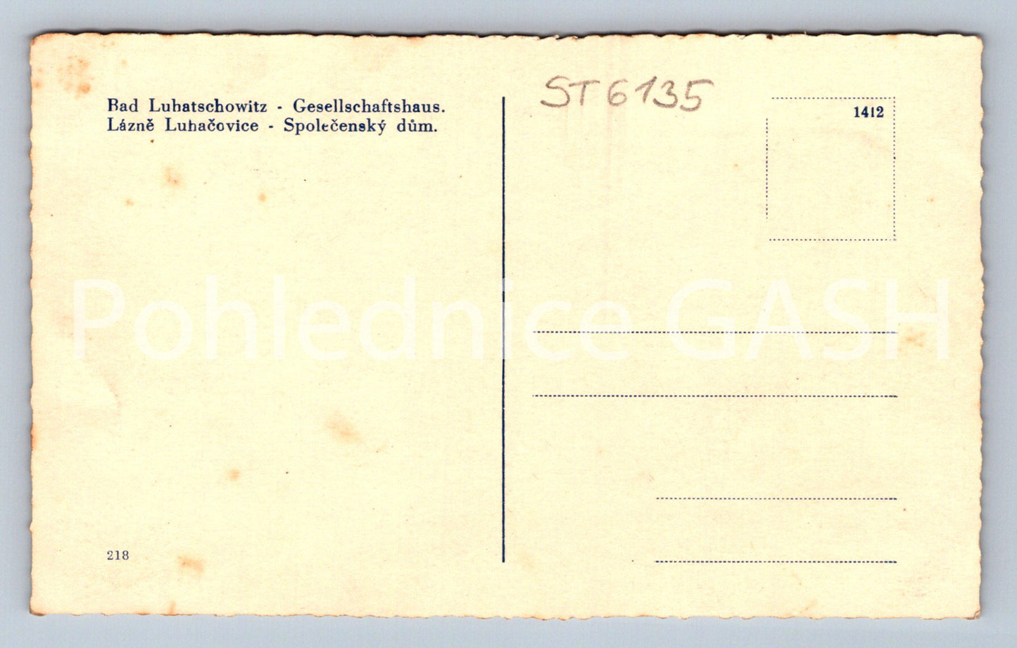 Postcard LÁZNĚ LUHAČOVICE (ST6135)