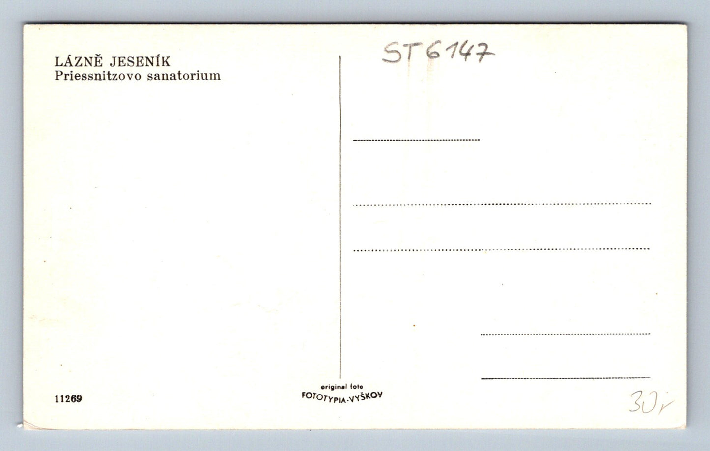 Postcard LÁZNĚ JESENÍKY (ST6147)
