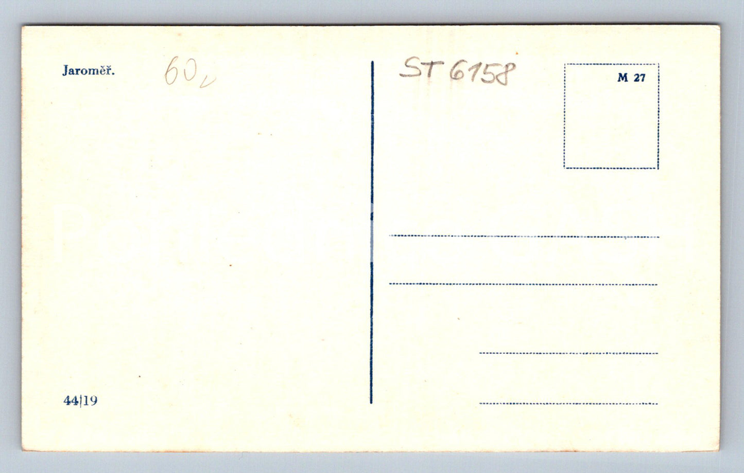 Postcard JAROMĚŘ (ST6158)
