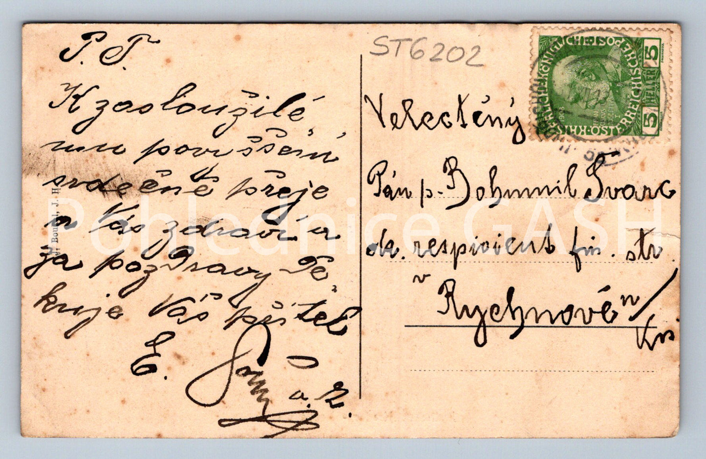 Postcard JINDŘICHŮV HRADEC (ST6202)