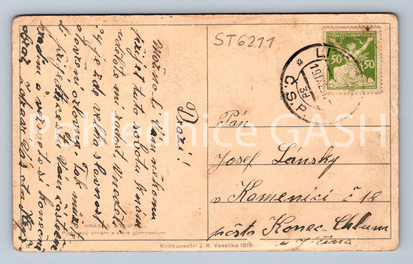 Postcard CZECH EAGLE (ST6211)