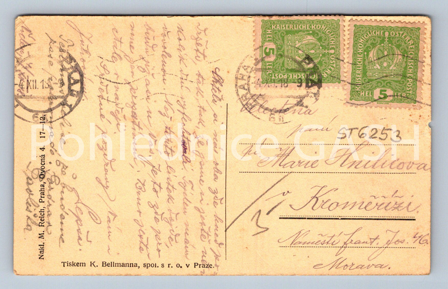 Postcard PRAGUE (ST6253)