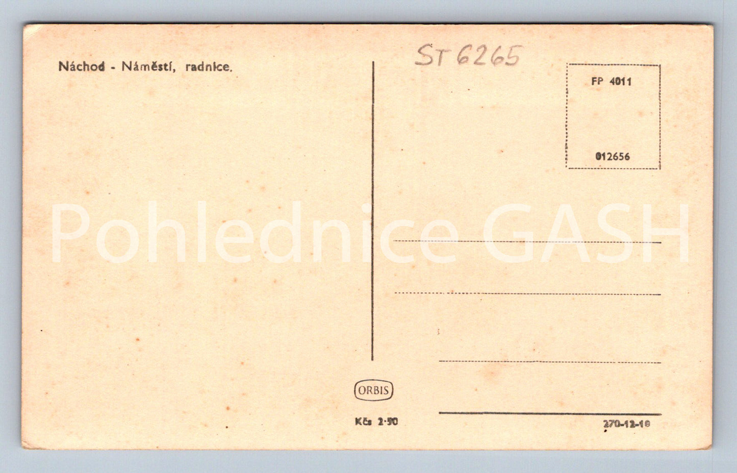Postcard NÁCHOD (ST6265)