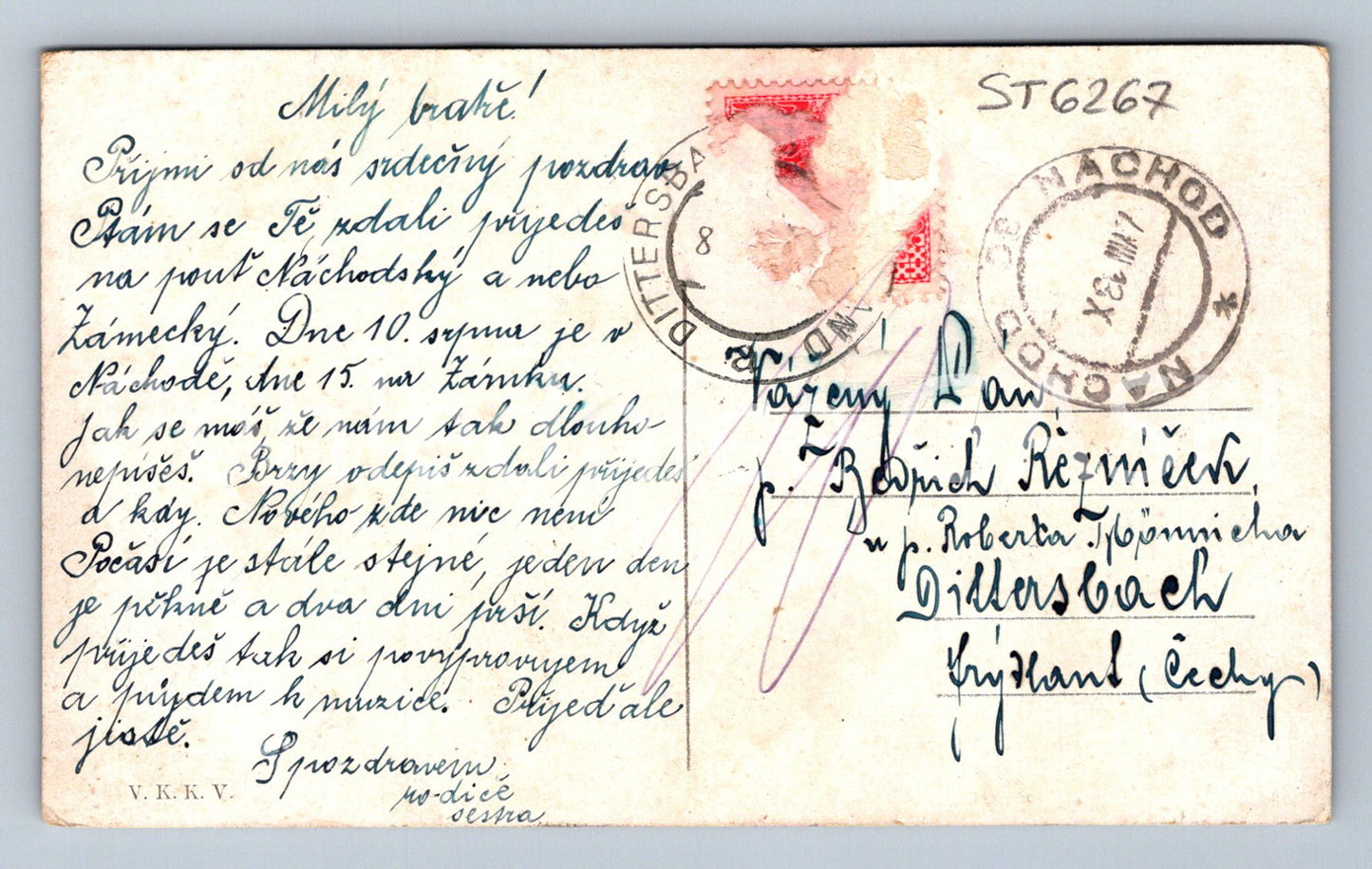 Postcard NÁCHOD (ST6267)