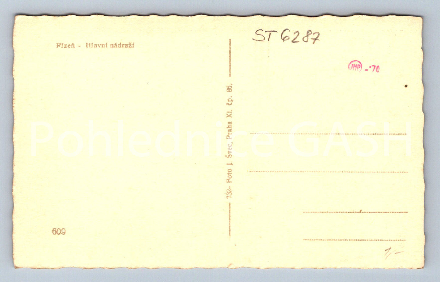 Postcard PILSEN (ST6287)