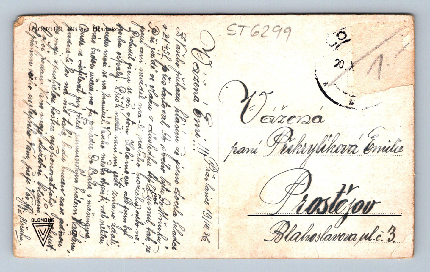 Postcard OLOMOUC (ST6299)