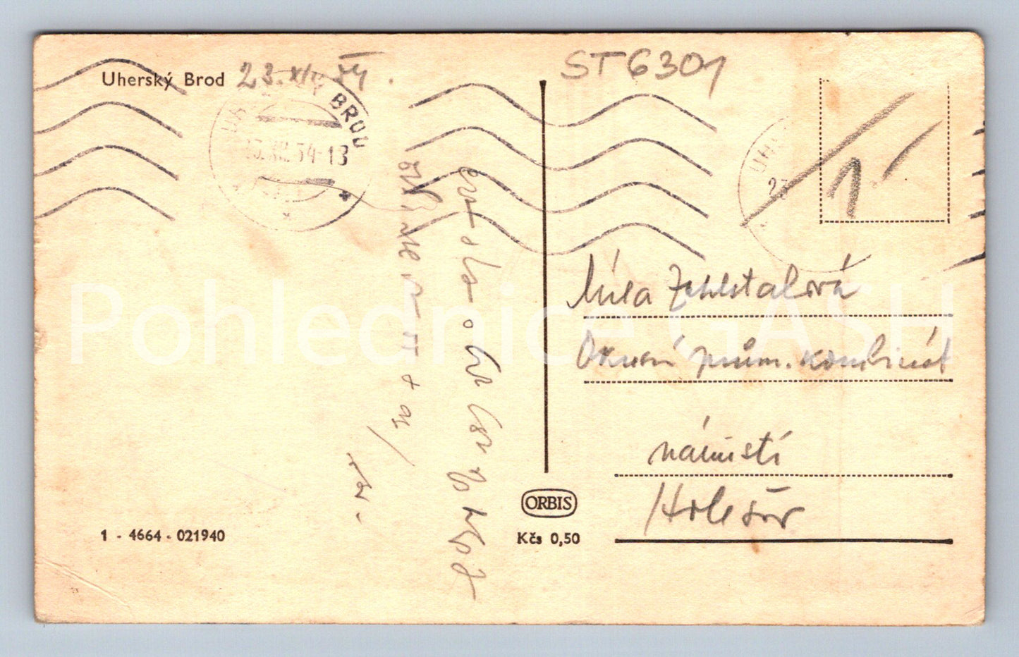 Postcard UHERSKÝ BROD (ST6301)