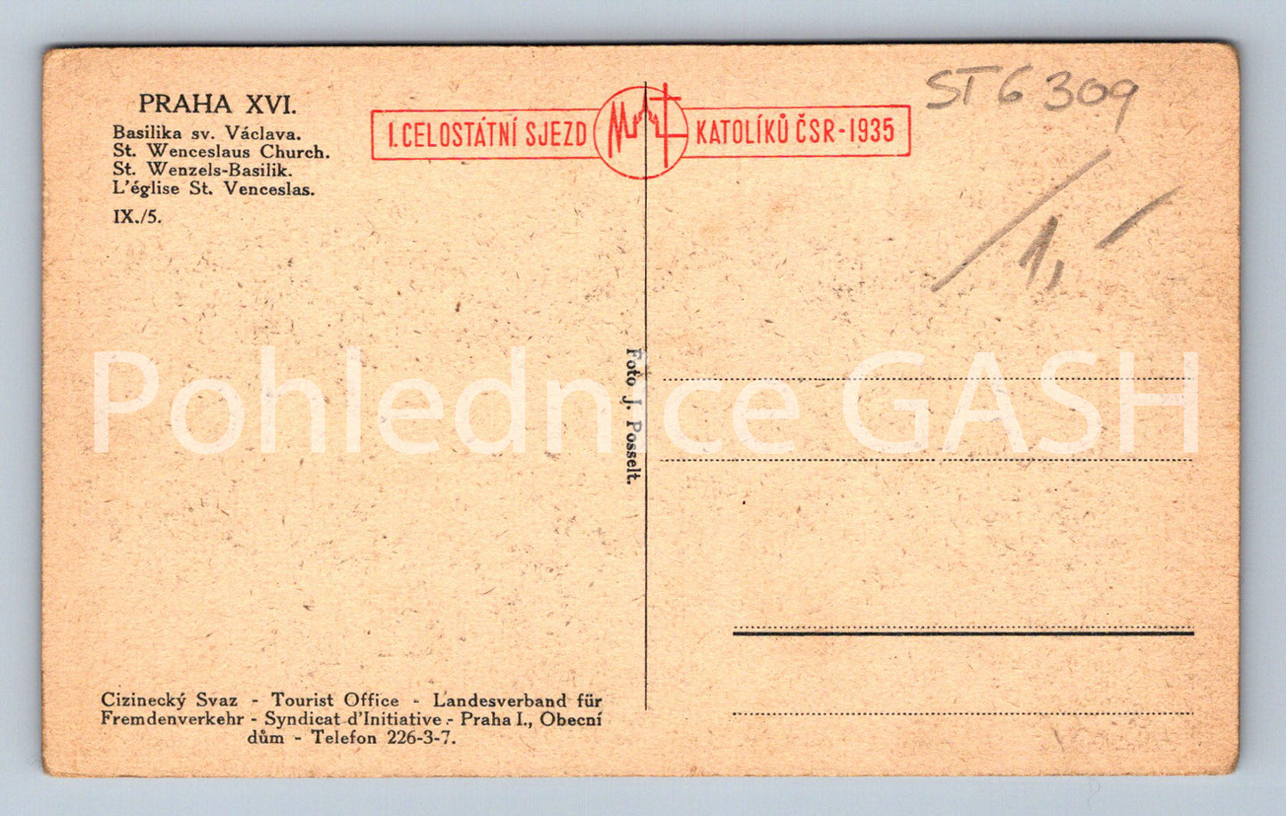 Postcard PRAGUE (ST6309)