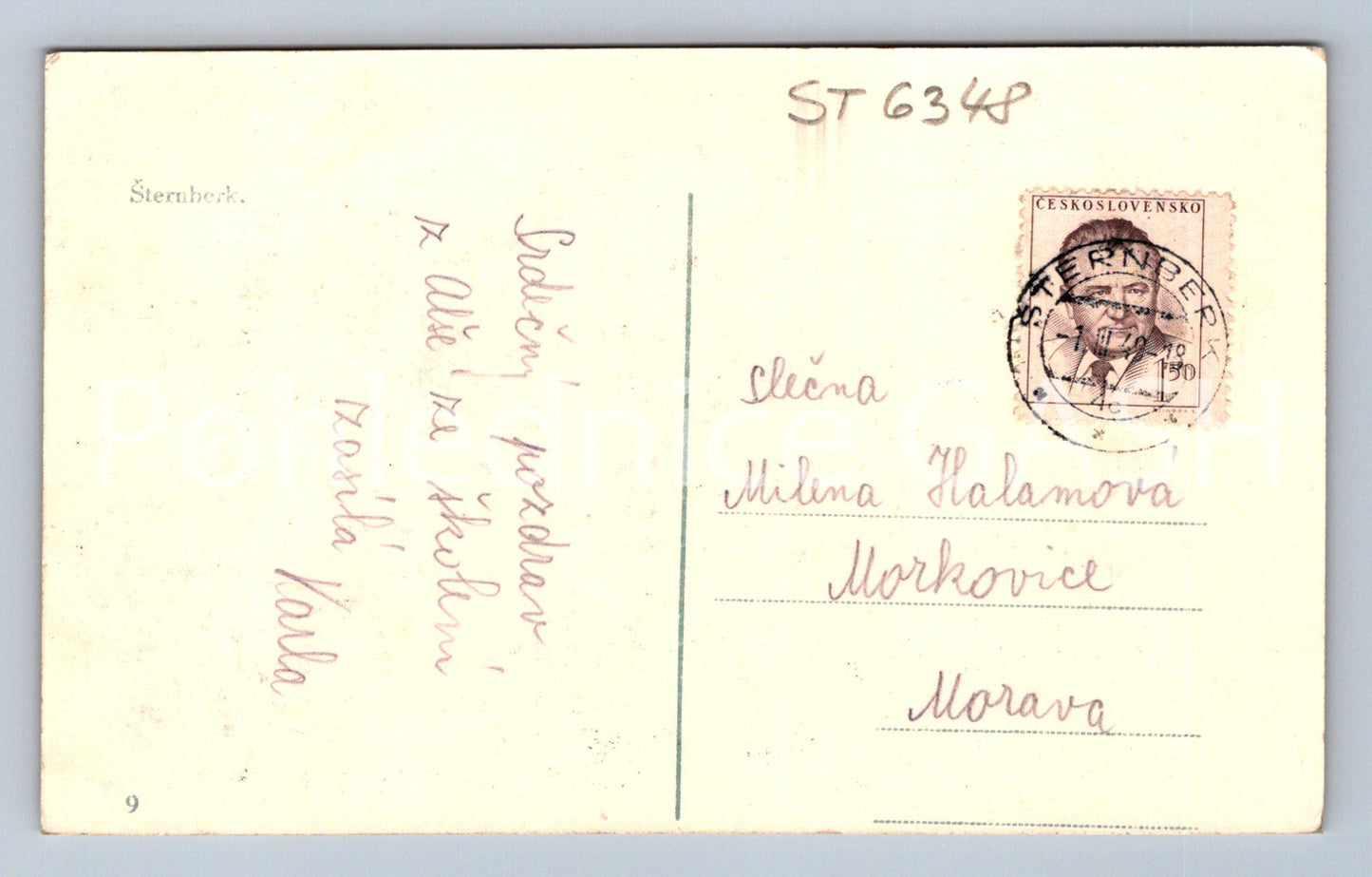 Postcard ŠTENBERK (ST6348)