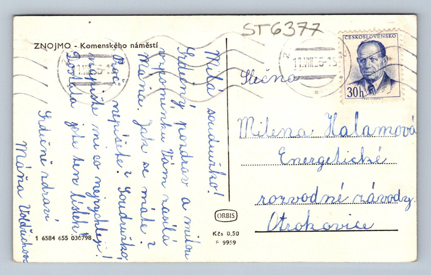 Postcard ZNOJMO (ST6377)