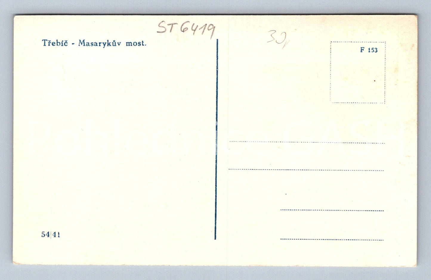 Postcard TŘEBÍC (ST6419)
