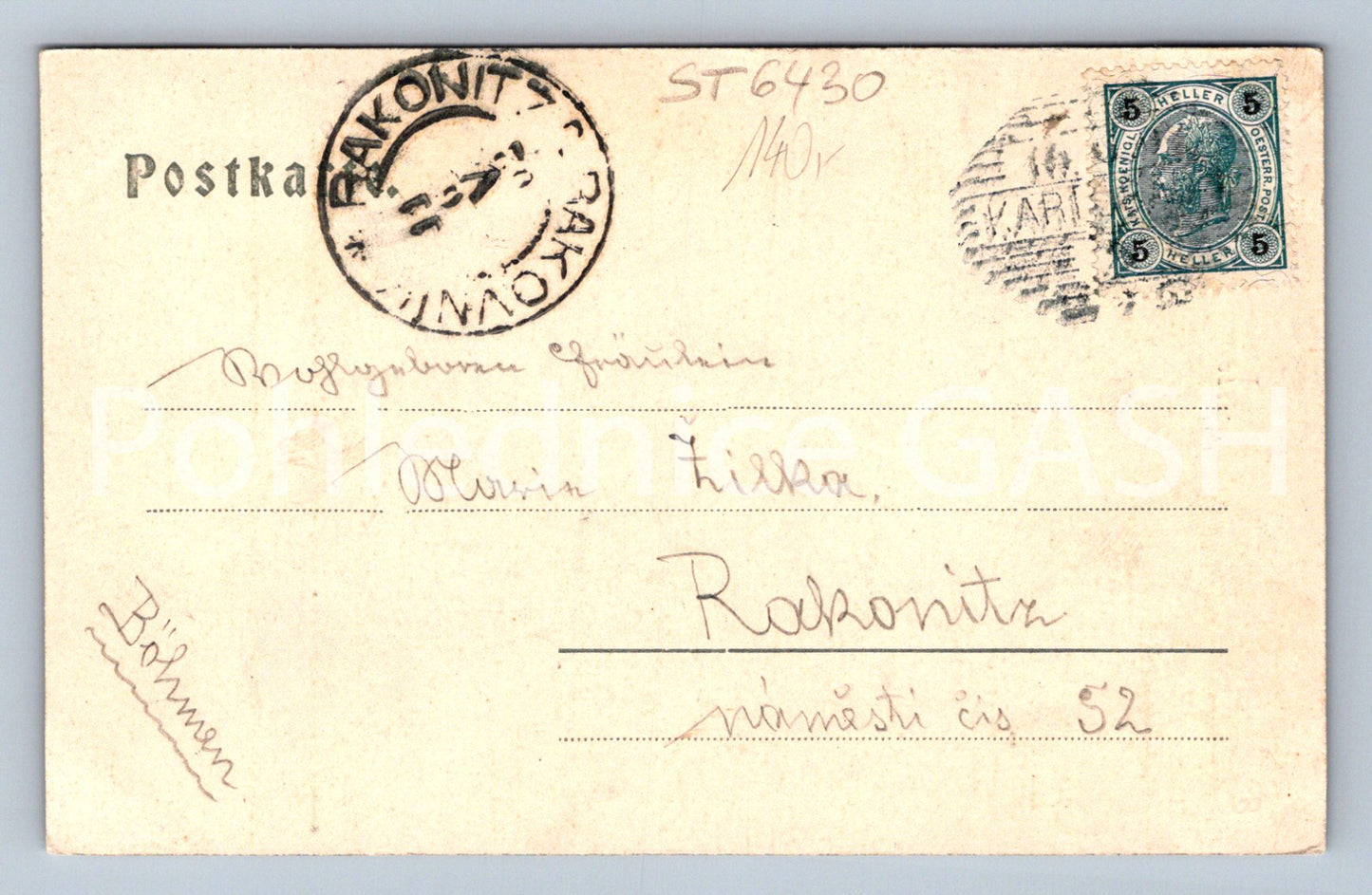 Postcard KARLOVY VARY (ST6430)