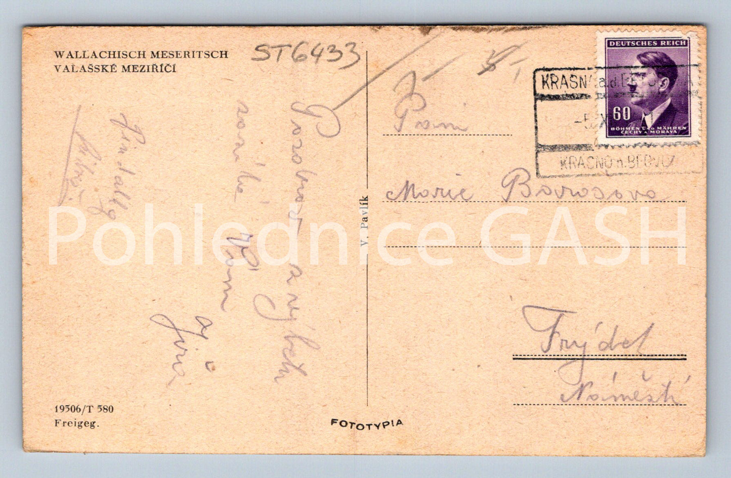 Postcard VALAŠSKÉ MEZIŘÍČI (ST6433)