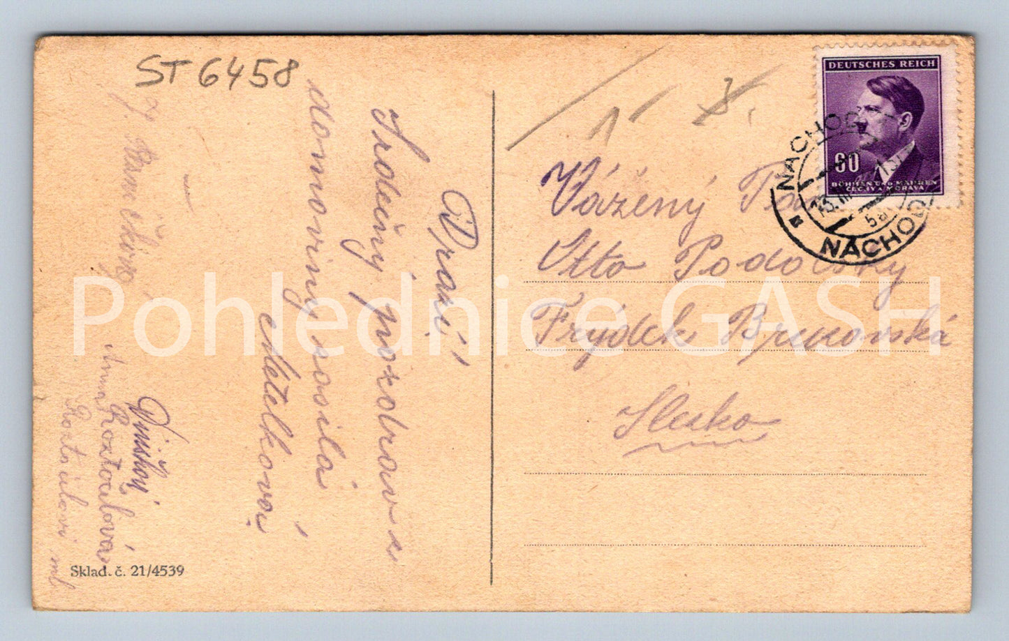 Postcard NÁCHOD (ST6458)