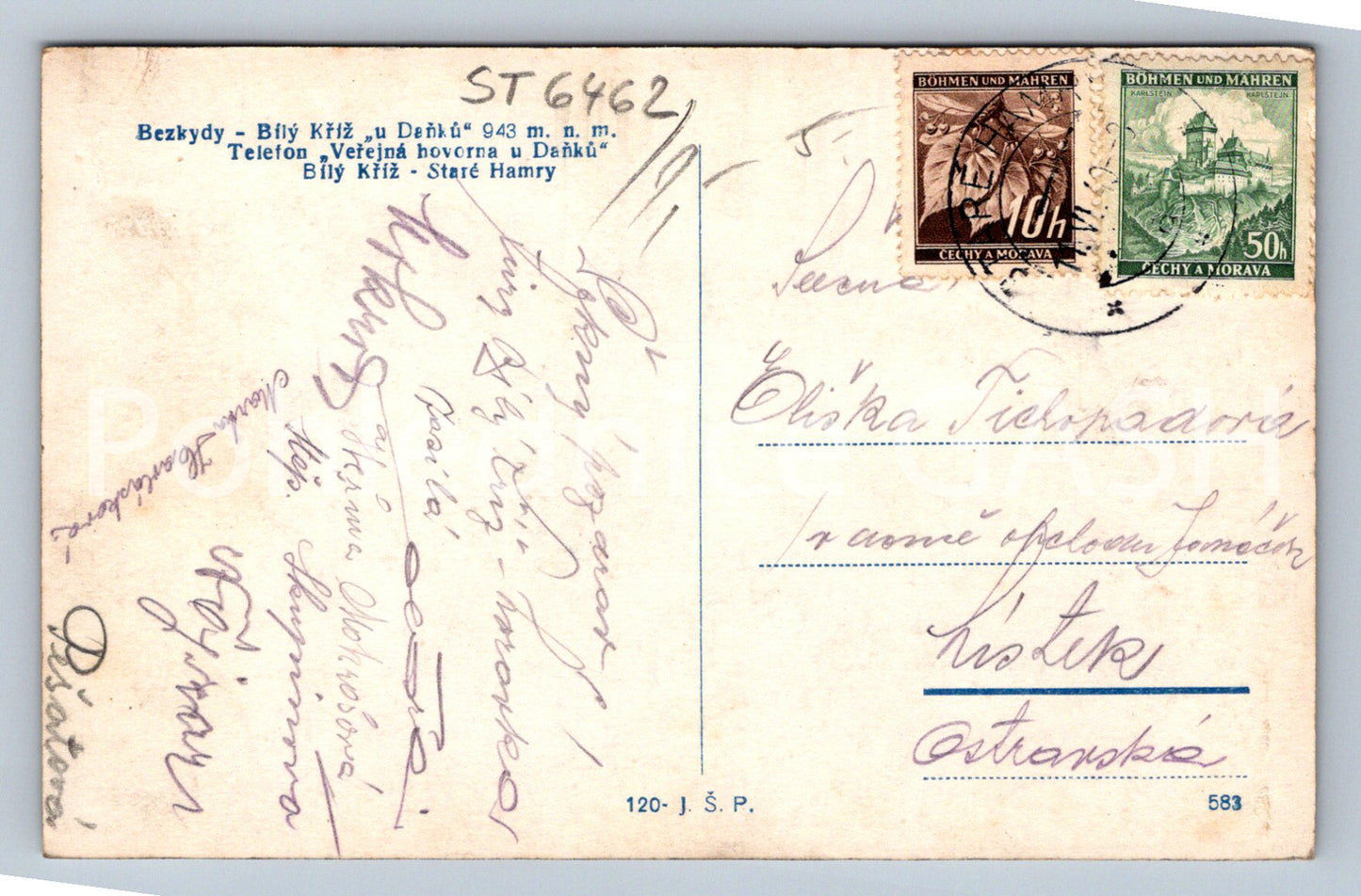 Postcard BESKYDY (ST6462)