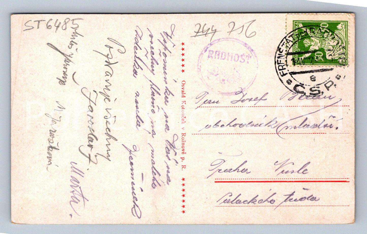 Postcard LOVE (ST6485)