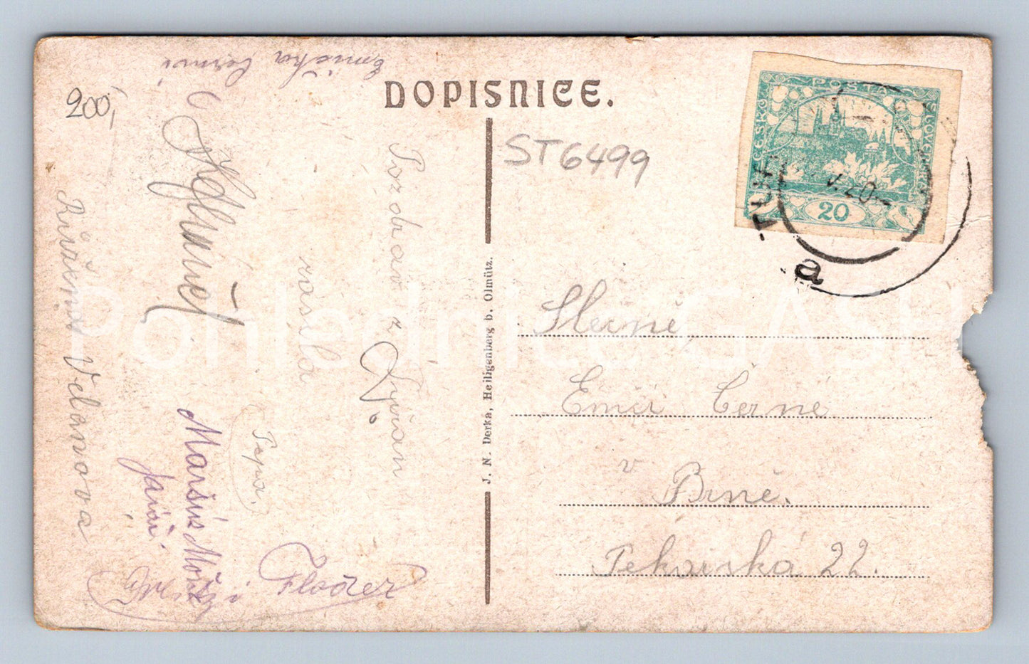 Postcard BRNO - COLOR COLLAGE (ST6499)