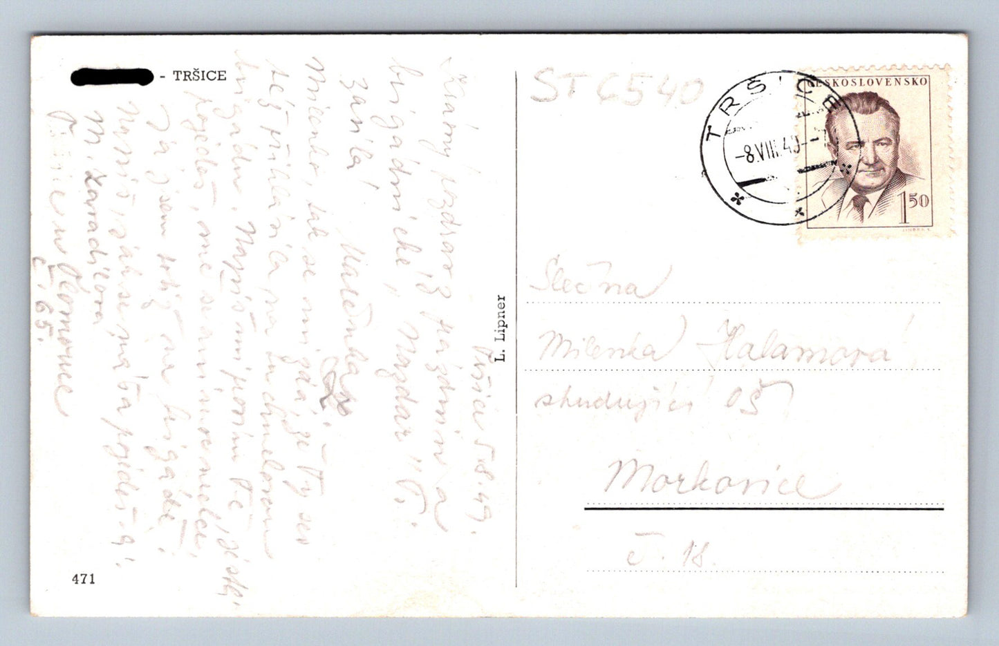 Postcard TRŠICE (ST6540)