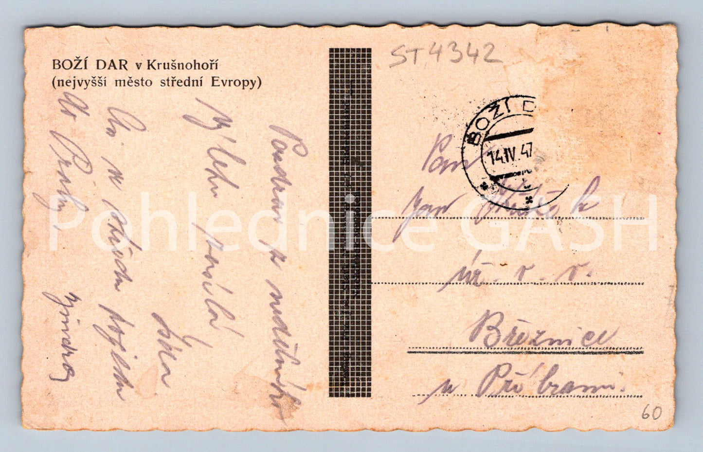 Pohlednice BOŽÍ DAR V KRUŠNOHOŘÍ (ST4342)