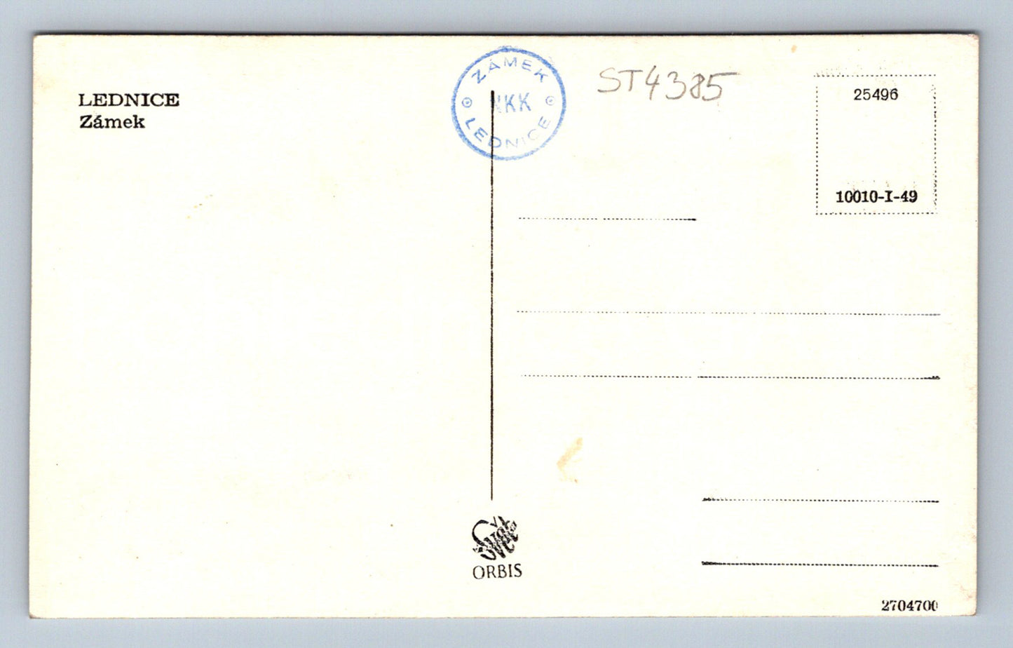 Postcard FRIDGE (ST4385)