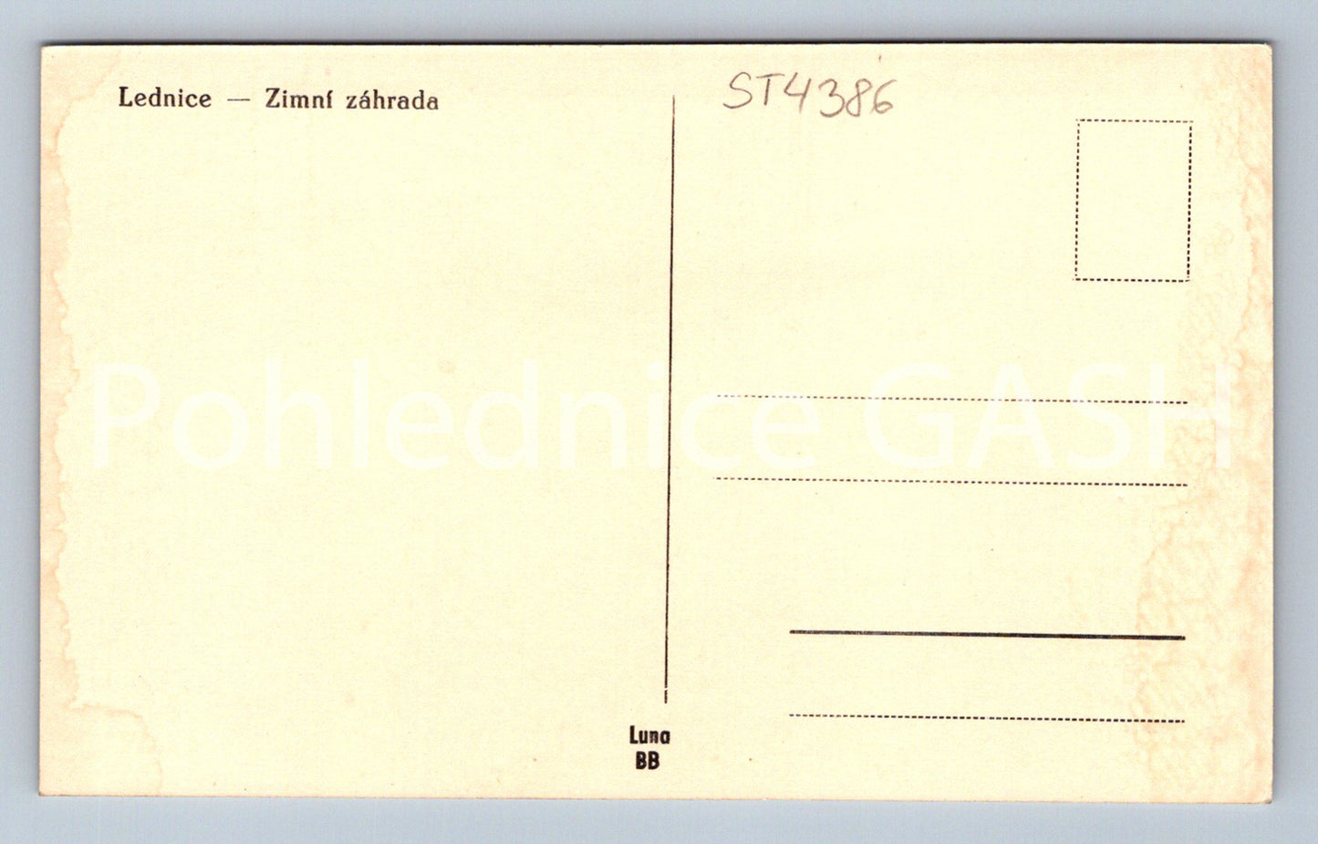 Pohlednice LEDNICE (ST4386)