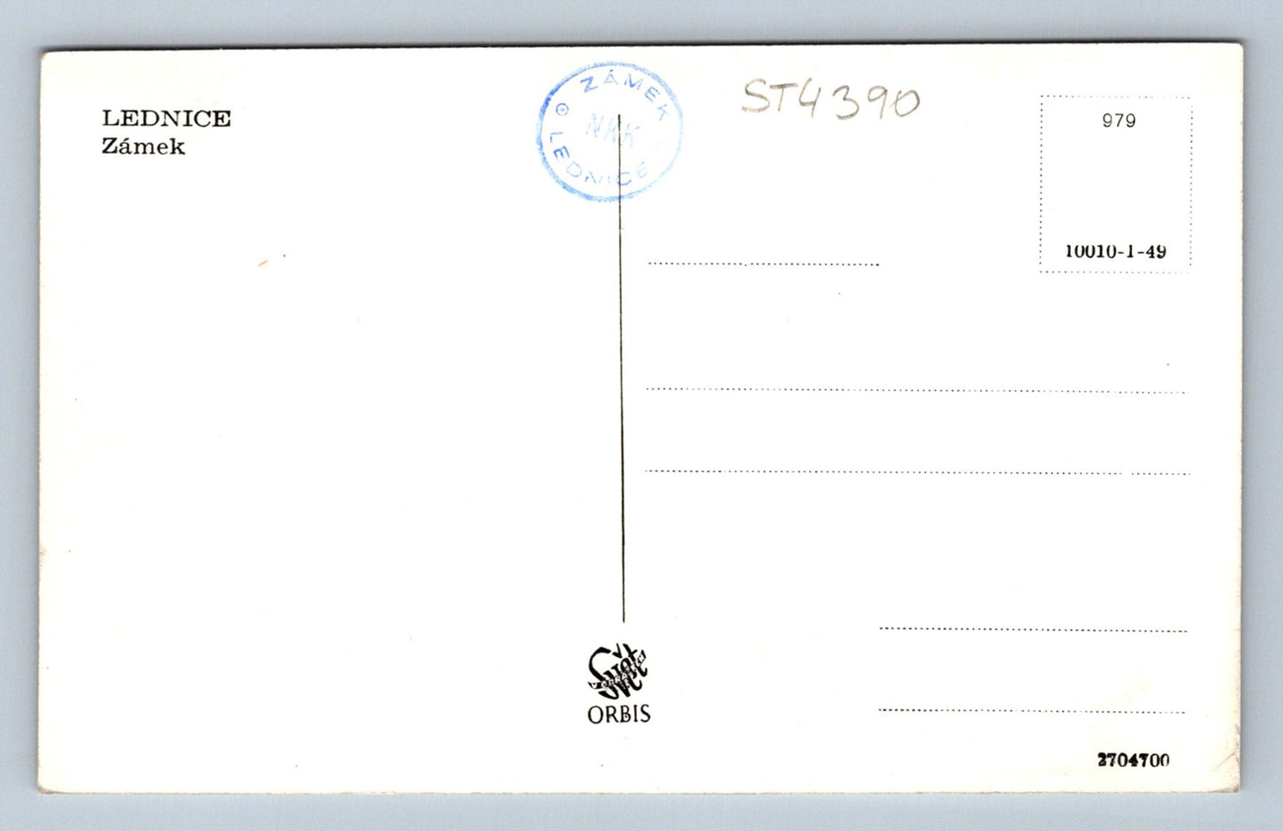 Pohlednice LEDNICE (ST4390)