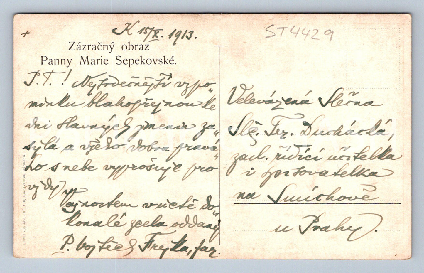 Pohlednice TURRAOVSKÁ CHATA V PŘÍCHOVICÍCH (ST4430)