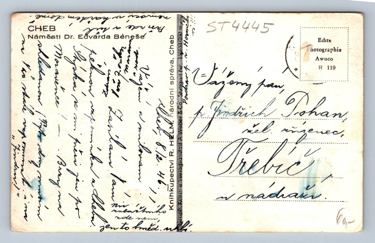 Pohlednice CHEB (ST4445)