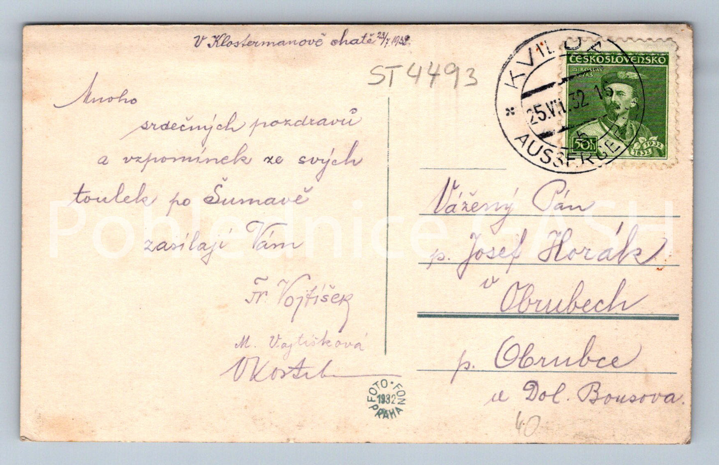 Pohlednice ŠUMAVA - SUŠICKO (ST4493)