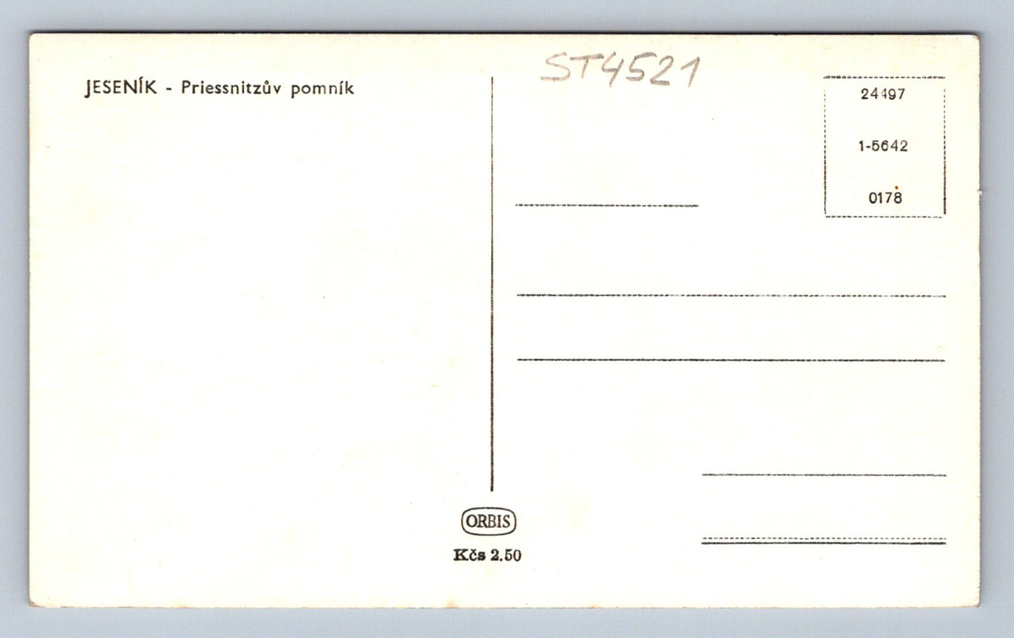 Pohlednice JESENÍKY (ST4521)