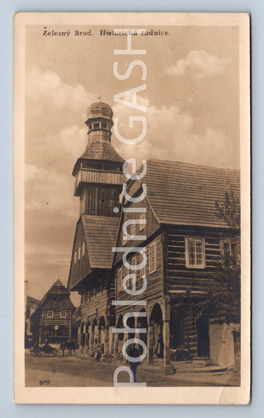 Pohlednice ŽELEZNÝ BROD - HISTORICKÁ RADNICE (ST4546)
