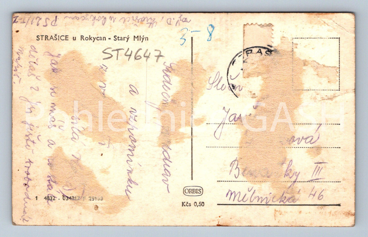 Postcard THE SIGHTSEEING AT ROKYCAN - OLD MILL (ST4647)