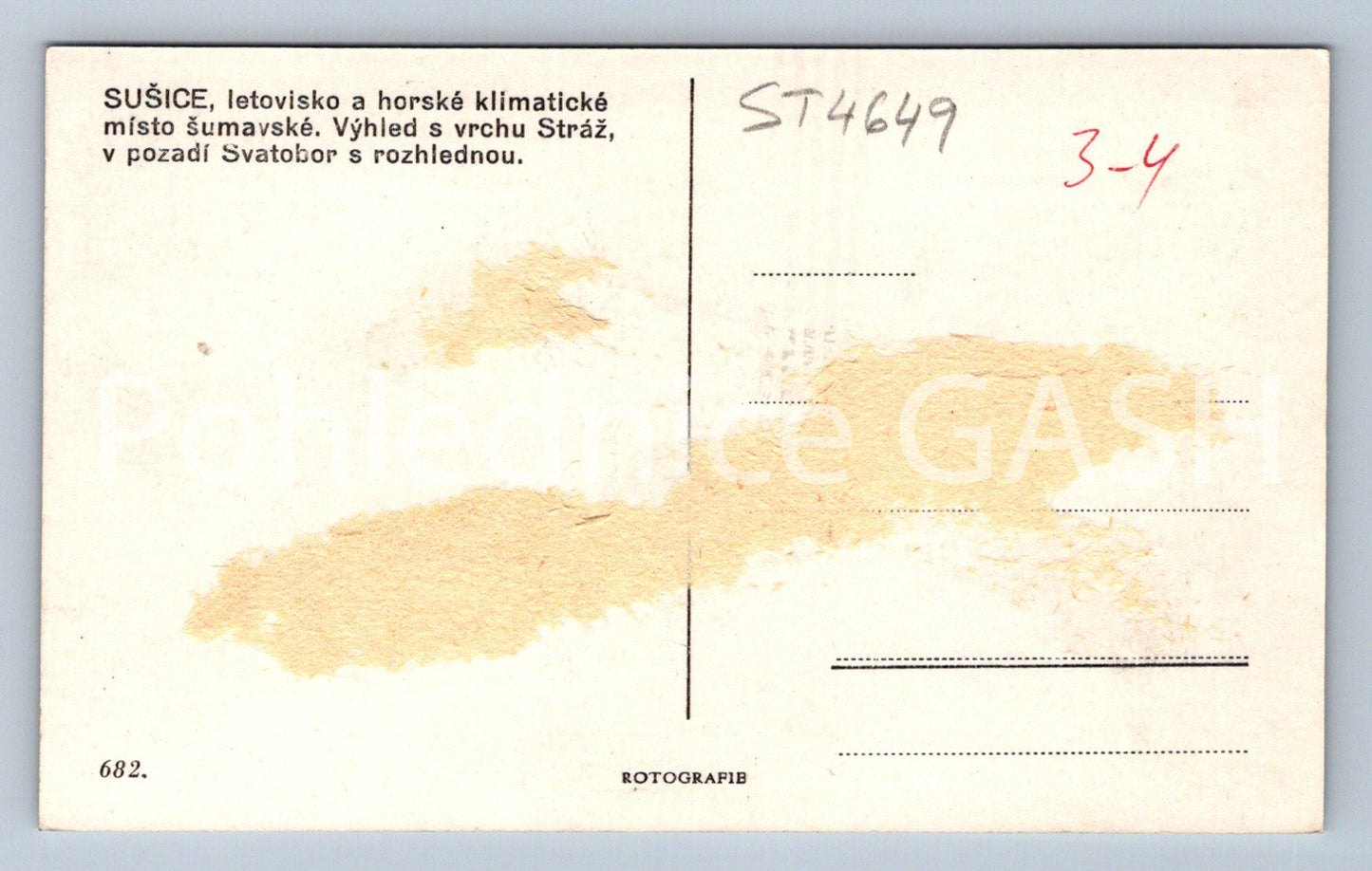 Postcard SUŠICE (ST4649)