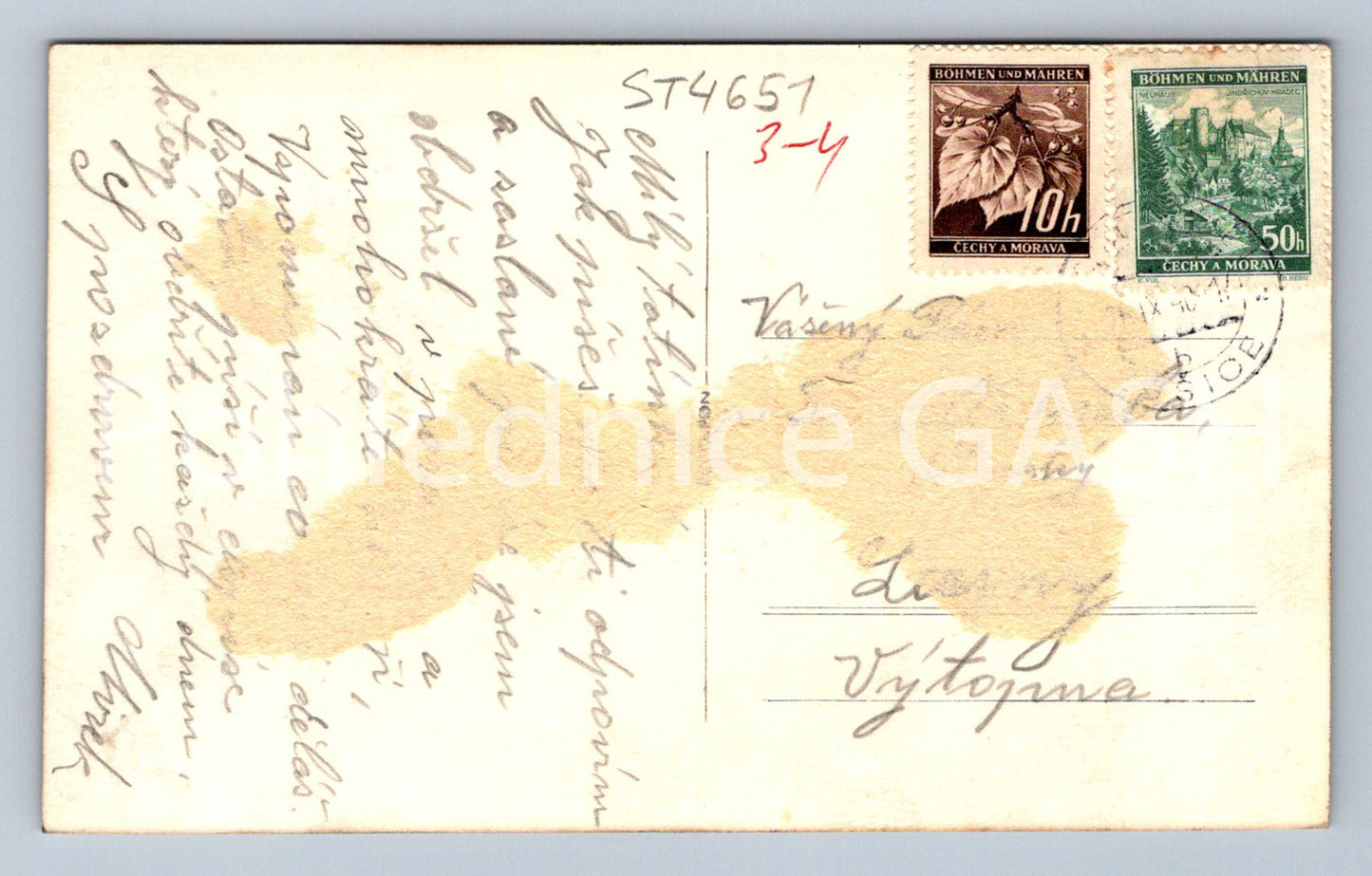 Postcard SUŠICE RESORT IN ŠUMAVĚ (ST4651)