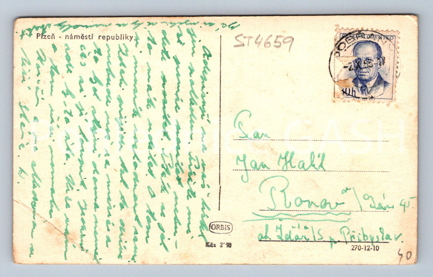 Postcard PILSEN (ST4659)