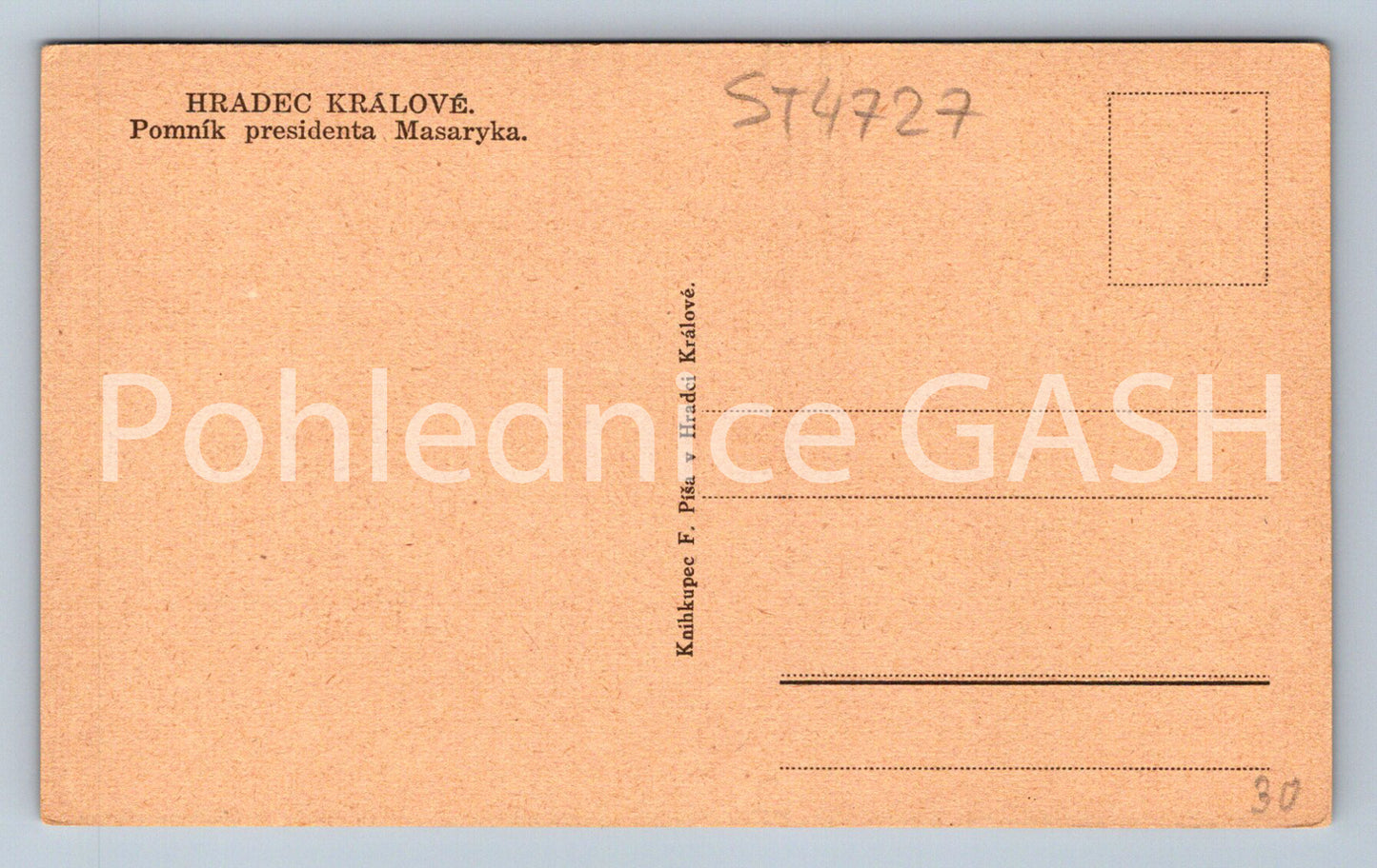 Postcard HRADEC KRÁLOVÉ (ST4727)